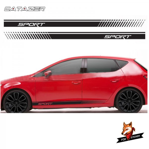 Car Racing Stripes Graphics Stickers Decals Auto Sport Styling Vinyl Car Classic Body Sticker Decal Sport Car Styling for Seat